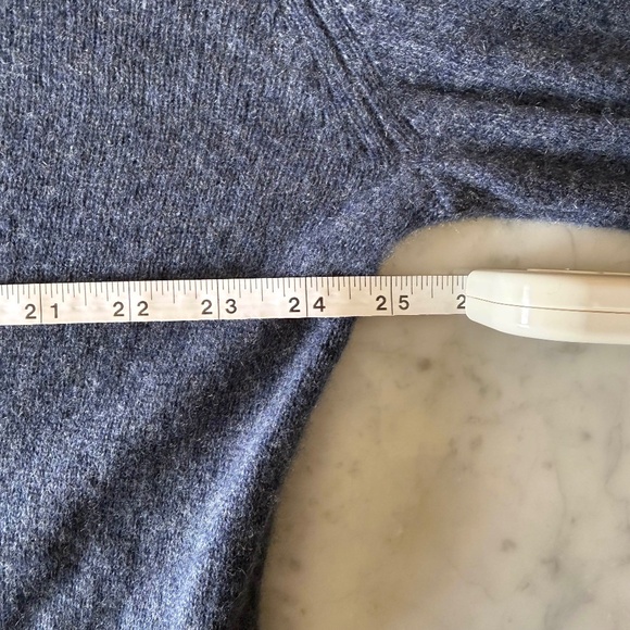 Naadam Lightweight Cashmere Polo Sweater | Men’s Large | Navy Quiet Luxury Knit - Picture 5 of 7